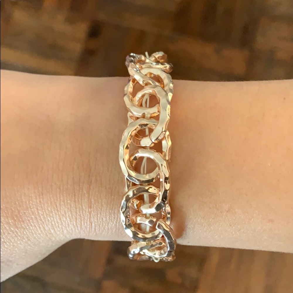 Chunky link stretch bracelet